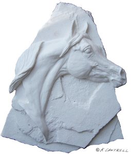 Arabian stallion plaque