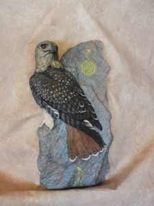 $325 - Red Tailed Hawk - 18” tall x 10” wide